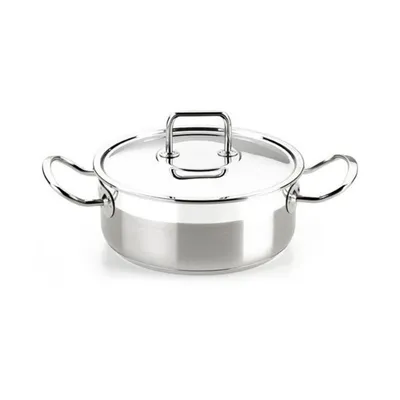 Produktbild von BRA Profesional | Professioneller Edelstahltopf mit Deckel 20 cm