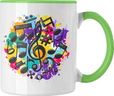 Produktbild von Trendation - Musiker Tasse Geschenk Musik-Lehrer Musik-Lehererin Geschenkidee Musik Fan Geschenke Spruch (Grün)