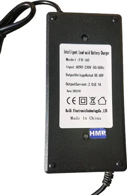 Produktbild von Ladegerät Netzteil mit Ladekabel DC 60V 1,0A für Blei/Säure Akkus