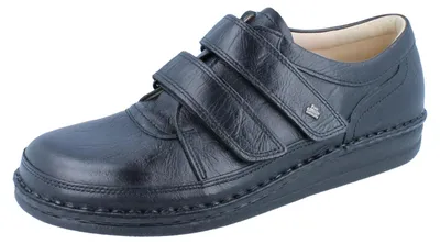 Obrázek produktu pro Finn Comfort, Cologne, pánská, nízká obuv, zapínání na suchý zip, černá, kůže, NEW - pánská nazouvací obuv, černá