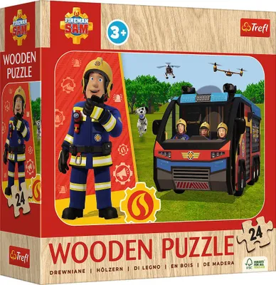 Image de Puzzle en bois Junior 24 - Sam le pompier
