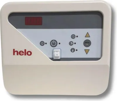 Produktbild von Helo Saunasteuerung OT 2 PLE, 3-Phasen, 40-100°C, 24h Timer, Lichtsteuerung, 245x80x220mm