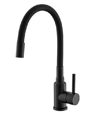 Produktbild von Alveus Mintas - Spültischarmatur mit flexiblem Arm, schwarz matt 1144433