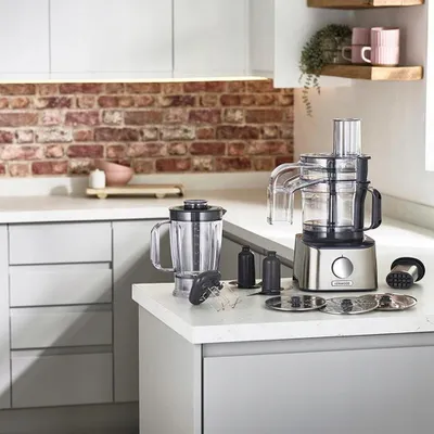 Zdjęcie produktu dla Kenwood FDM301SS, 2,1 l, Czarny, Stal nierdzewna, 1,2 l, Cięcie, Siekanie, Miksowanie, Zgrubny, Drobny, 3 dysków