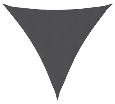 Produktbild von Sonnensegel Dreieck Sonnenschutz Beschattung Windschutz für Garten Terrasse Balkon UV-beständig wasserdicht mit Befestigungsseilen Anthrazit 4 5 x 4 5 x 4 5 m