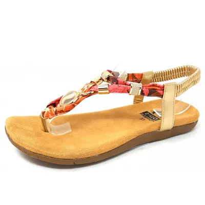Obrázek produktu pro Dámské sandály 8018-805-699 gold velikost 36 až 41 Mustang