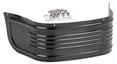 Immagine prodotto di Parafango anteriore per motocicletta - Rivestimento per il bordo inferiore del parafango anteriore - Nero - Adatto per Harley Touring - Perfetta vestibilità per modelli dal 1980...