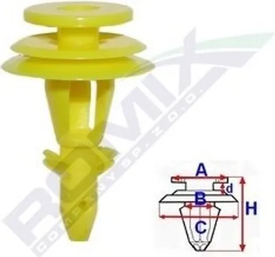 Obrázok produktu pre ROMIX clip trim / ochranná lišta C60544 pre JEEP GRAND CHEROKEE II (WJ WG) 8 mm