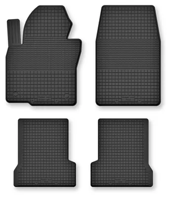 Image de Tapis de sol en caoutchouc pour Fiat 500X restylée depuis 2018 (crossover) – 4 pièces, noirs, semi-universels – Wielganizator