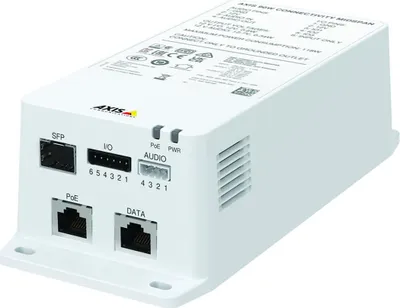 Zdjęcie produktu dla Axis TU8003, Midspan, Uniwersalne, Biały, Axis, Q6074-E PTZ, Q6075-E PTZ, Q6078-E PTZ, Q6135-LE PTZ, Q6225-LE PTZ, Q6315-LE PTZ, Q6318-LE PTZ,..., IEEE 802.3bt