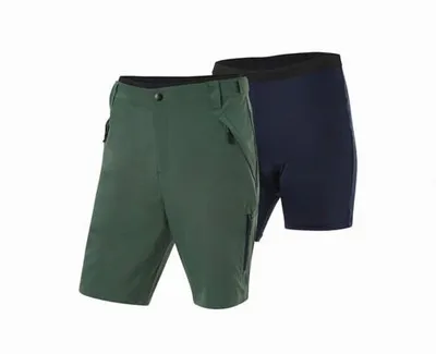 Produktbild von CRIVIT HERREN 2-IN-1 FUNKTIONSHOSE FAHRRADHOSE MIT SITZPOLSTER 2-TLG. GRÜN Gr. 54