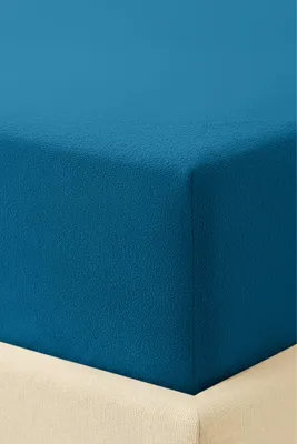 Produktbild von Frottee-Spannbettlaken 80x160 cm, Türkis, 15 cm Steghöhe
