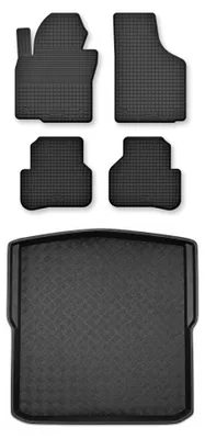 Obrázek produktu pro Vaničkové autokoberce + vana kufru pro: Skoda Superb II 2008-2015 kombi 5 ks