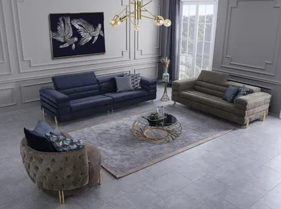 Produktbild von Wohnzimmer Set Sofagarnitur 431 Sitzer Luxus Möbel Design Polstermöbel