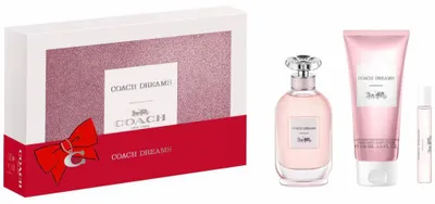 Immagine prodotto di Set Coach: Dreams, Eau de Parfum, per donna, 90 ml + Dreams, Eau de Parfum, per donna, 10 ml + Dreams, lozione per il corpo, per tutto il corpo, 100 ml