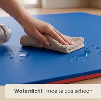 Produktbild von Fitnessmatte Puzzlematte - 2 Cm Dicke - 63 X 63 Cm - Rotblau - EVA - Bodenschutzmatte