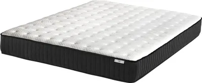 Produktbild von BELIANI Taschenfederkernmatratze Schwarz mit Weiß 140 x 200 cm mit Latexschicht/Bezug aus Lyocell-Stoff Fest Härtegrad Langlebig Schlafzimmer Modern