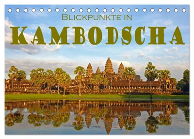 Produktbild von Blickpunkte in Kambodscha (Tischkalender 2027 DIN A5 quer), CALVENDO Monatskalender