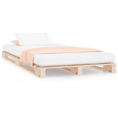 Produktbild von vidaXL Palettenbett 90x190 cm Massivholz Kiefer