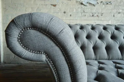 Produktbild von Chesterfield Big Textil Design Wohnzimmer Couch Sofa Polster 4 Sitz Leder #115