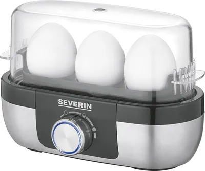 Produktbild von SEVERIN Eierkocher EK 3163 für 3 Eier Edelstahl / schwarz
