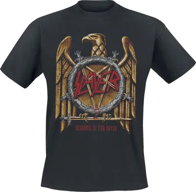 Produktbild von Slayer T-Shirt Herren Seasons Gold Eagle schwarz 3XL