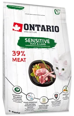 Productafbeelding van Krmivo Ontario Kat Sensitief/Huidproblemen, 0,4 kg