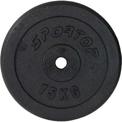 Zdjęcie produktu dla Hantle żeliwne czarne 15 KG ENERO FIT 26,5 mm