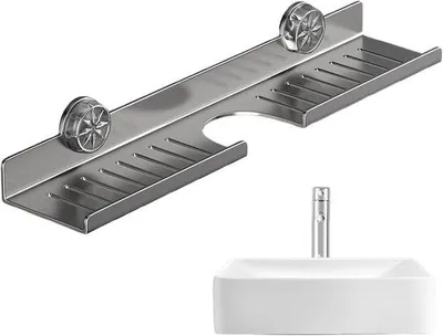 Produktbild von Famanu Küchen Organizer - Kranausgussablage - Platzsparend - Bohrfreie Montage - 10x12x10 cm