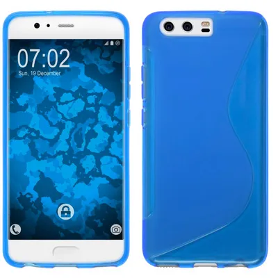 Produktbild von PhoneNatic Case kompatibel mit Huawei P10 Plus - blau Silikon Hülle S-Style Cover