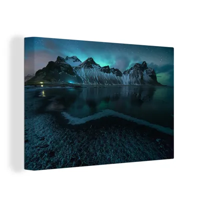 Obrázok produktu pre OneMillionCanvasses® - Maľba na plátne - Obraz na plátne Nástenná maľba na plátne - Polárna žiara pri polárnej žiari - 150x100cm - Fotografia na