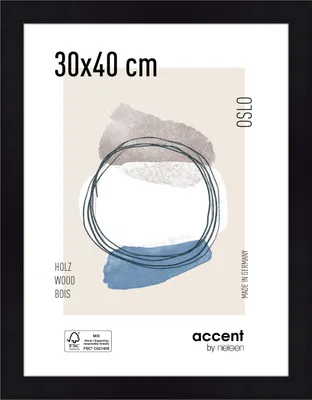 Produktbild von accent by nielsen Holz Bilderrahmen Oslo, 30x40 cm, Schwarz