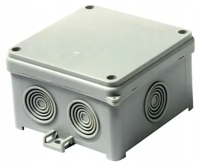 Zdjęcie produktu dla Puszka hermetyczna n/t pusta 98x98x60mm IP54 ze zintegrowanym złączem śrubowym szara N90x90F 35220002