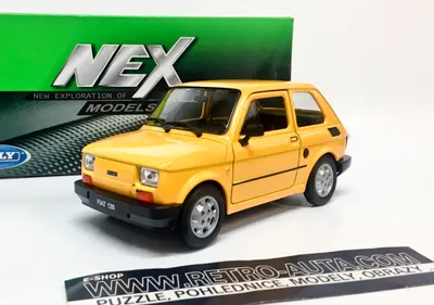Produktbild von FIAT 126 - żółto-pomarańczowy WELLY 1:21