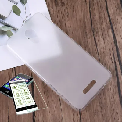 Obrázek produktu pro Silikonové pouzdro Transparent + Tvrzené sklo 0,3 H9 pro Wiko Jerry 3 Case Cover