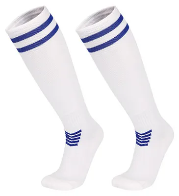 Produktbild von Kniehohe Fußballsocken für Damen und Herren, dehnbare Kompressionssocken, gestreifte Sportsocken für Fußball, Baseball und Softball