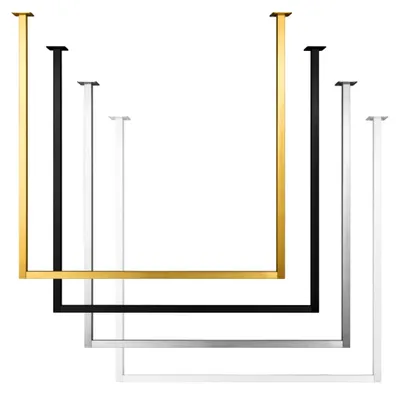 Produktbild von 1x Kleiderstange, Garderobenhalter U-Form, Wandmontage Bad Flur Küche, inkl. Montagematerial Dübel and Schrauben, pulverbeschichtet, rostfrei (T60cm x B90cm, Schwarz)
