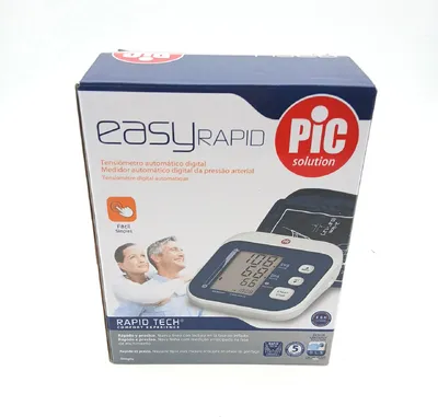 Produktbild von Pic Solution Easyrapid Blutdruck-Messgerät, Oberarm-Messung, automatisches Aufpumpen, 60 speicherbare Messungen