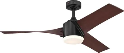 Produktbild von Deckenventilator mit LED Beleuchtung und Fernbedienung Evan 132 cm