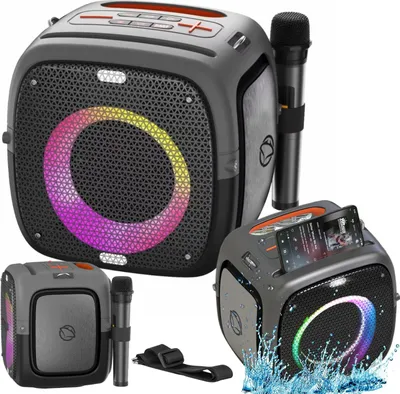 Obrázek produktu pro Přenosný Reproduktor Manta Ares Spk340 100W Bt Karaoke S Mikrofonem, Tws, Ipx5