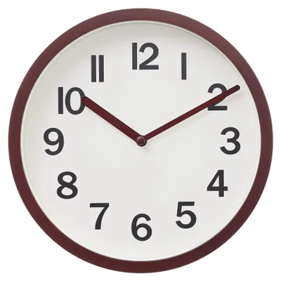 Produktbild von Klassische Wanduhr beige Ø 22 cm mit lesbaren Ziffern und kontrastierenden Zeigern