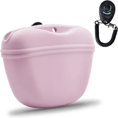 Imagen del producto de Bolsa de silicona para golosinas para perros, con cierre magnético, portátil, libre de BPA, 1 unidad, ideal para entrenamiento