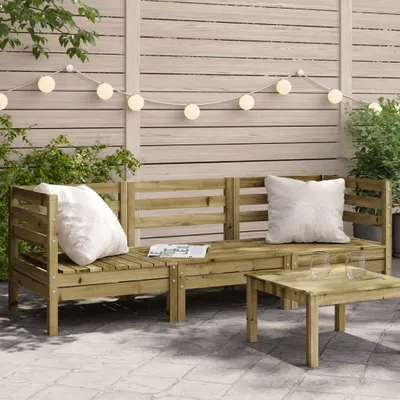 Produktbild von "2024"cloris Gartensofa 3-Sitzer Kiefernholz Imprägniert - Gartensofas CHY76821177