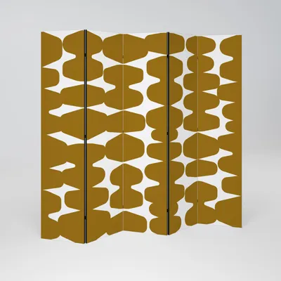 Produktbild von SpaceRebels Paravent Raumteiler - 5-teilig Raumtrenner, Druck 1-Seite - Raumtrenner - Trennwand Wohnung - Room Divider - Spanische Wand Deko Modern Sichtschutz