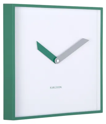 Produktbild von WANDUHR Cool Retro Cuadrado - Grün - 4,1/28,3/28,3 cm
