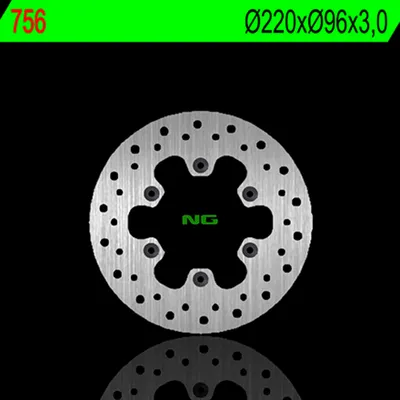 Produktbild von Ng Bremsscheibe Vorne Für Kawasaki Kx 80 '84-'00, Kx 85 '01-16, Kx 100 '06-16 (220X96X3)