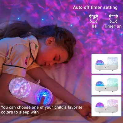 Produktbild von Sternenhimmelprojektor, LED Ozean Kinder Nachtlicht, ferngesteuertes Bluetooth Musikprojektorlicht