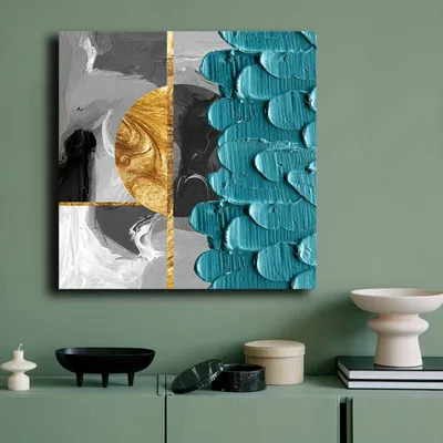 Obrázek produktu pro Wallity, 7070GSC-005, Dekorativní malba na plátně, Vícebarevné, 100 % plátno, 70 x 70 cm