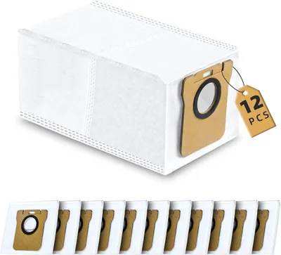 Produktbild von 12 Stück Staubbeutel Zubehör für Dreame L10s Ultra / L10 Ultra / L20 Ultra & Xiaomi X10+ / X20+ Saugroboter, Große Kapazität 2.5L beutel Ersatzteile