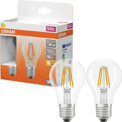 Image de Ampoule Led E27 Standard économie D'énergie, Lumière Chaude, Pack Duo - Ledvance Gp